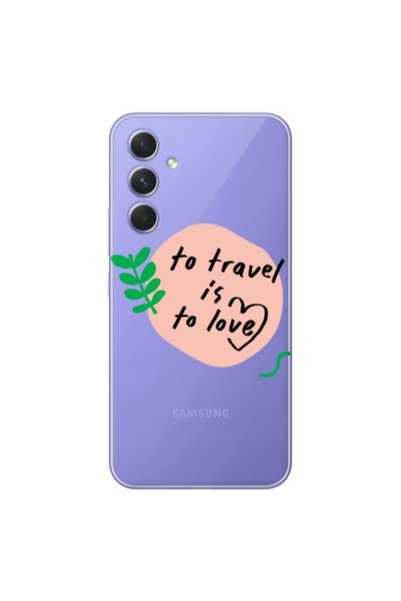 Other Samsung A56 To Travel is to Love Transparent Silicone TPU Θήκη