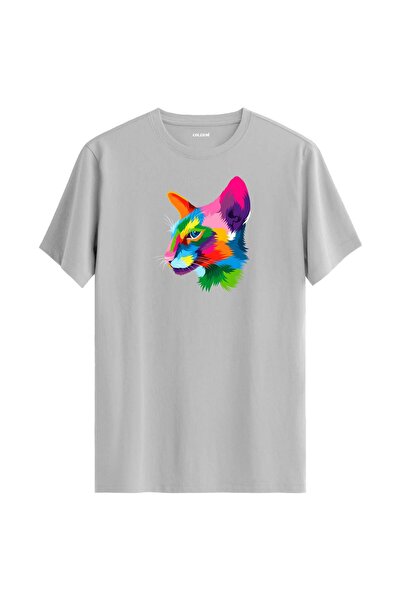 Colermi Colorful Orion Cat Printed T-Shirt