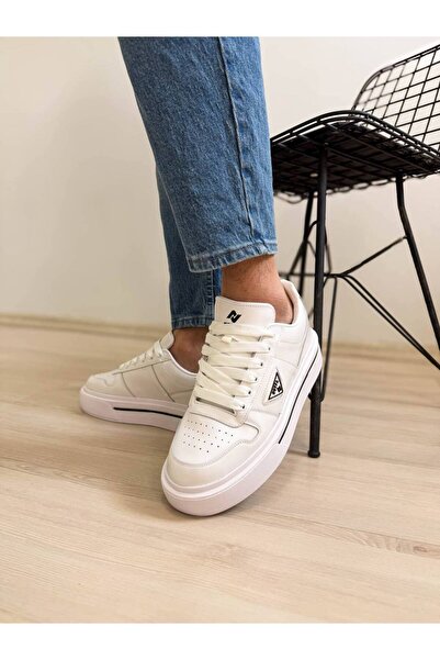 Kuback Akb-04 White Skin Casual Men's Shoes