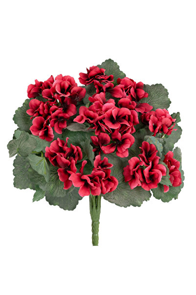 Roberto Rossi Muscata artificiala tufa H40 cm cu 48 frunze si 11 flori rosu i...
