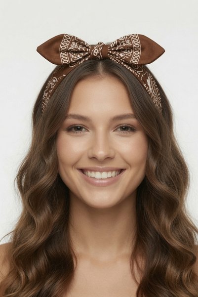 Mollycrush Unisex Camel Shawl Patterned Bandana |   Daily Hair Accessory, Neck Gaiter, and Outdoor Scarf