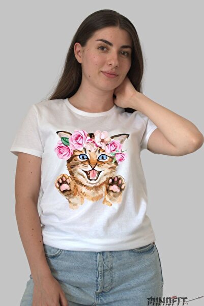 GILDAN Tricou Imprimeu Pisica Cu Coronita