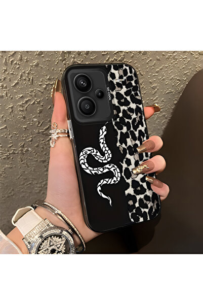 PATTERNOVA Redmi Note 13 Pro Plus+ 5G Uyumlu Yüksek Kaliteli Leopar Desenli K...