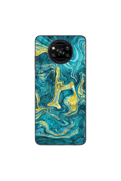OEM Калъф, съвместим с Xiaomi Poco X3 Pro, силиконов гел TPU, с абстрактен де...