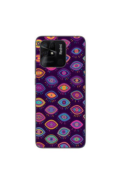 OEM Case compatible with Xiaomi Redmi 10C Silicon Gel Tpu Pattern Tribal Eyes
