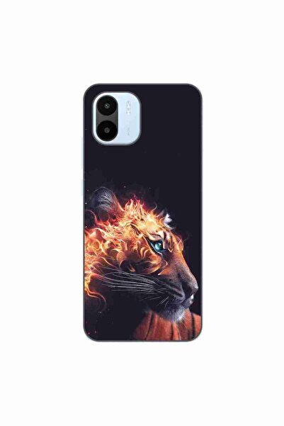 OEM Case compatible with Xiaomi Redmi A1 Silicon Gel Tpu Model Flameborn Tiger