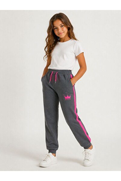 Eşofmancım Girls' Sweatpants with Ribbed Legs