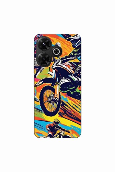 OEM Case compatible with Xiaomi Redmi 13 4G Silicone Gel Tpu Pattern Motocros...