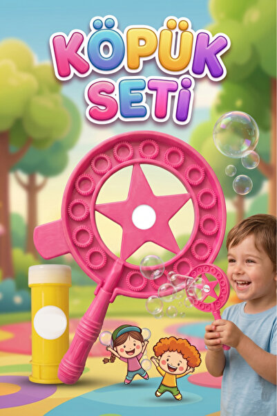 Tıfıl Toys Yıldızlı Dev Baloncuk Seti! 3 Parçalı Özel Köpük Suyu Solüsyonlu 3...