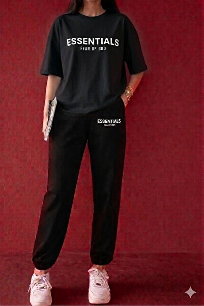 SILATU Essentials Printed Tracksuit T-Shirt Set