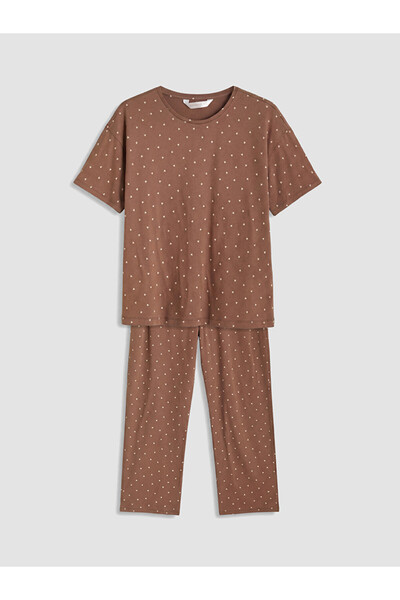 LC Waikiki Esvab • Modern & Distinctive Heart Embroidered Women's Pajama Set