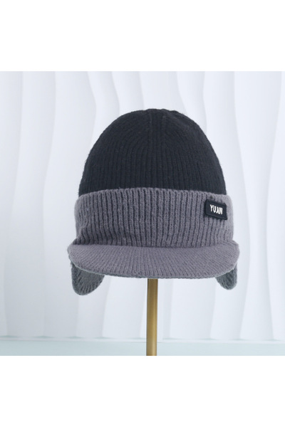 choice2 black Winter Thermal Ear Protection Knit Baseball Cap Warm Hat Windpr...