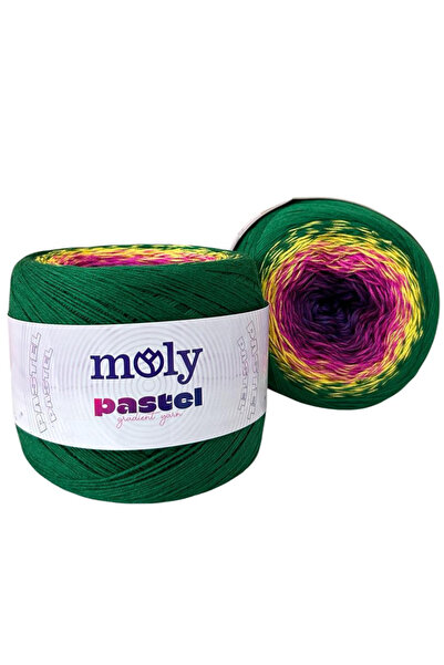 Moly Pastel Ombre Batik | Col. No: 1030 | Renk Geçişli Pamuklu Yazlık Örgü İp...