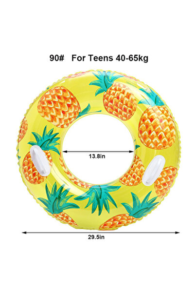 Choice1 90-For 40-65kg 1 قطعة عوامة سباحة قابلة للنفخ على شكل أناناس للبالغين...