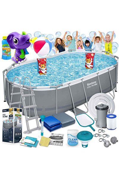 BESTWAY Piscină de grădină cu cadru 427 x 250 x 100 cm 18-în-1 56620