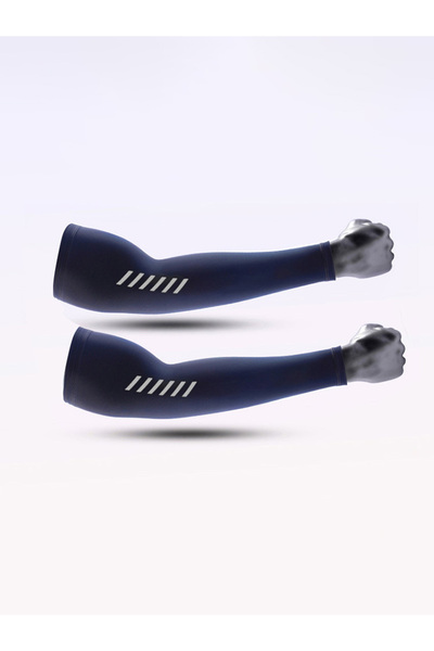 Choice6 L blue 1 Pair Men's Lightweight Breathable Cooling Sports Sleeves Ice...