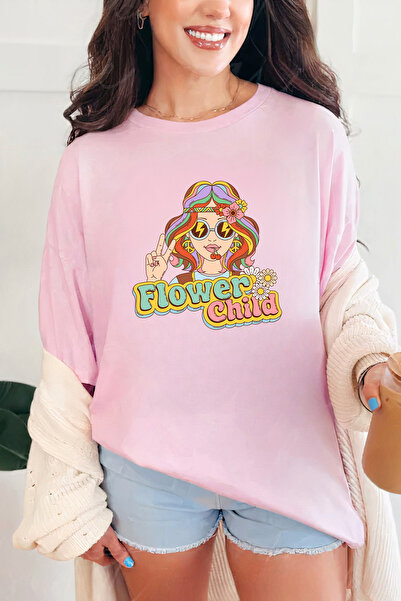 Sarah's Boutique Women's T-shirt – 100% cotton – Flower Child
