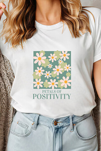 Sarah's Boutique Women's T-shirt – 100% cotton – Petals Positivity