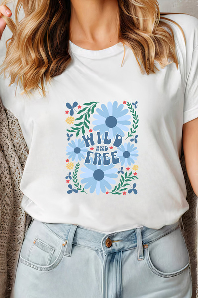Sarah's Boutique Women's T-shirt – 100% cotton – Wild Free