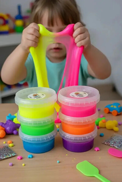 Miniso Sino Neon Bouncing Slime Play Gel 140 Gr – Flexible, Fun, Shiny Texture