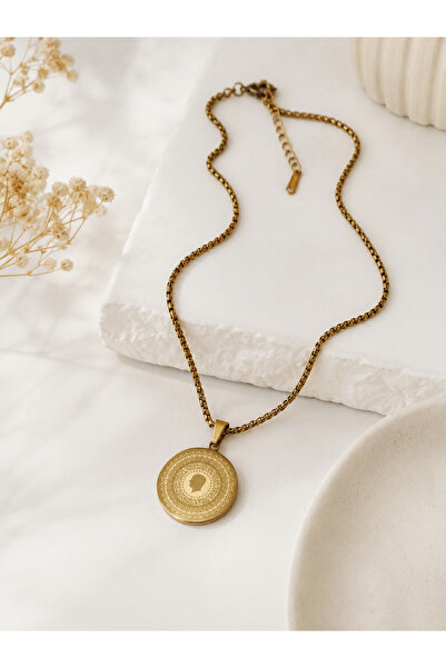 Archhazel Jewelery Quartered Steel Necklace