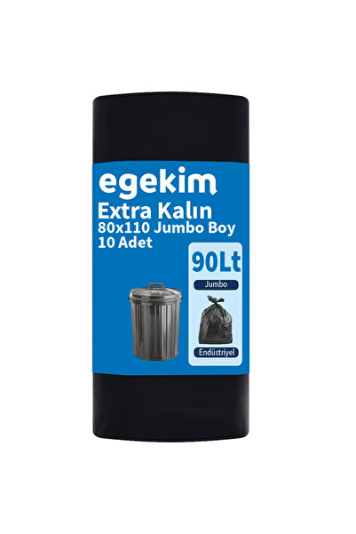 EGEKİM Jumbo Garbage Bags 10-Pack Extra Thick