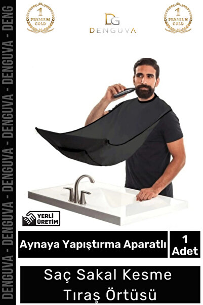 Denguva #TıraşÖrtüsü Vantuzlu Pratik Sakal Kesme Aparatı Ayna Fayans Sabitlen...