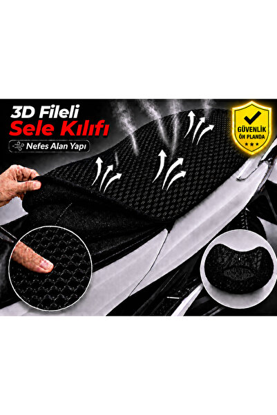 Vi Caro Husa scaun motocicleta Mondial 50 Wing 7 Husa scaun cu plasa 3D Prote...