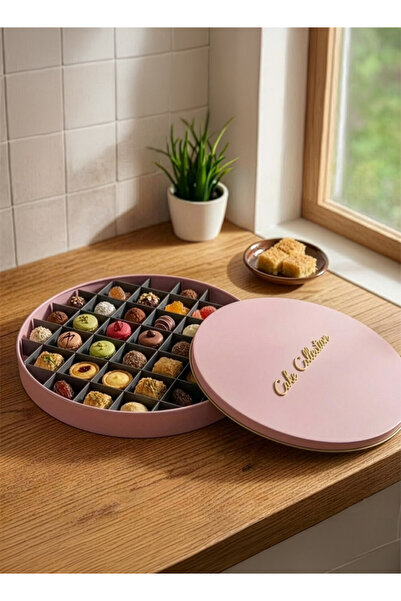 Cady One صينية بسبوسة دائرية 35 سم متعددة الاستخدامات مع غطاء فاخر، صينية خبز...