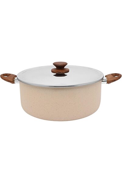 Trust Pro Non-stick Pizza Pan, Double Layer Aluminum, 32 cm, Cream Color