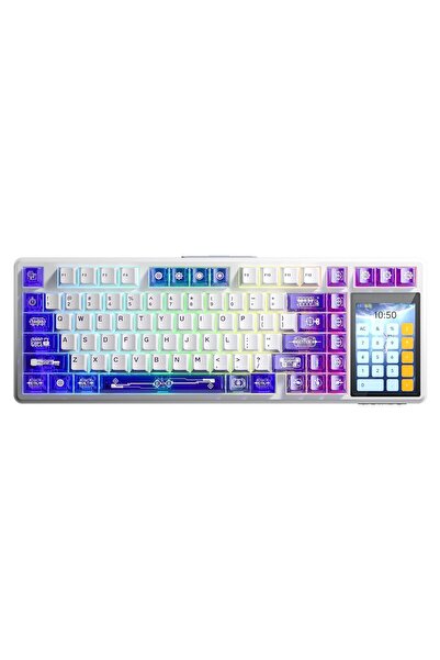 Aula L99 4 inç Akıllı Dokunmatik Ekranlı 3 Mod RGB Hot Swap Caramel Latte Swi...