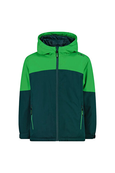 CMP Geacă pentru copii Kid Jacket Fix Hood 35Z1524-Verde-128
