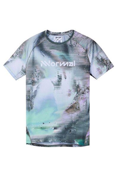NNormal Γυναικείο μπλουζάκι τρεξίματος Race-Grey/Green-S