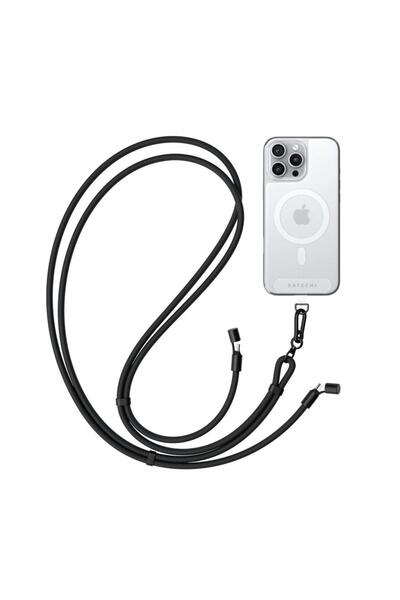 Satechi OntheGo Кабел за данни USB-C за носене през рамо 1.5м 60W ST-LOTGLK Ч...