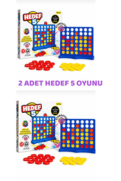 OYUNKAFASI 2 Adet Hedef 5 Strateji ve Zeka Oyunu 58 Pullu Eğitici Aile Masa O...