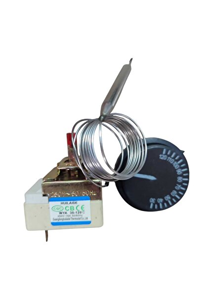 inox rezistans Termostat 30-120 Derece Gazlı Termostat