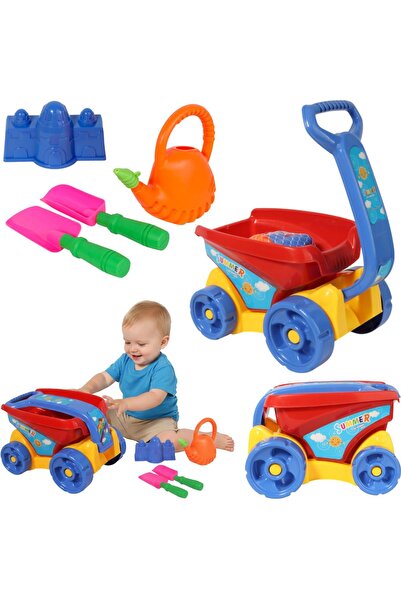 Goliat Set de nisip colorat cu cărucior
