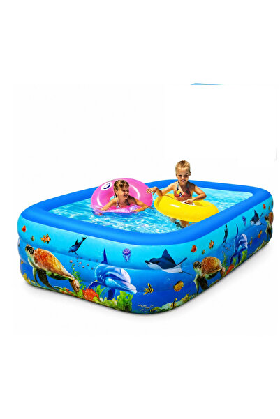 OEM Piscină Gonflabilă pentru Copii și Familie 260 x 170 x 56 cm