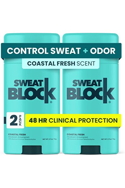 Sweat Block مزيل عرق سويتبلوك بقوة علاجية للنساء والرجال - يمنع التعرق بشكل ك...