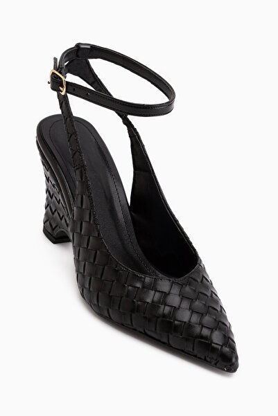Limoya Paula Black Ankle Strap Women's Heeled Shoes