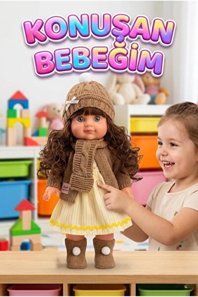 Tıfıl Toys Lucia Girl Konuşan 35 cm - Etkileşimli Kolları Bacakları ve Kafası...