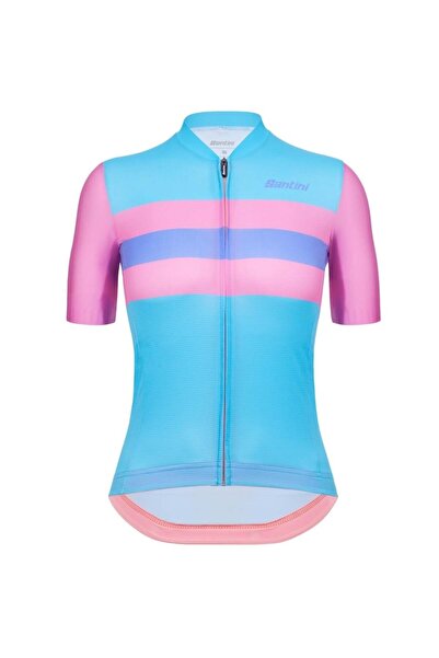 Santini Γυναικεία φανέλα ποδηλασίας Sleek Bengal SS 2024-Μπλε-XS