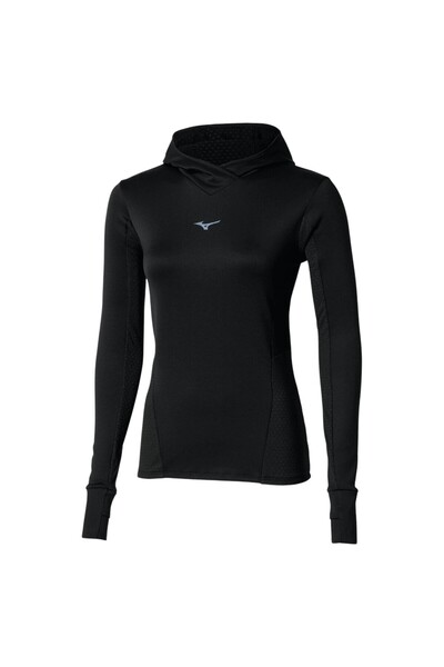 MIZUNO Bluză de alergare pentru femei Active Warm FW 2025-Negru-L