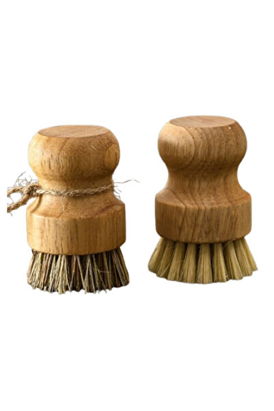 OEM Perie de scrub din iuta cu maner scurt, pentru uz casnic, set 2 bucati