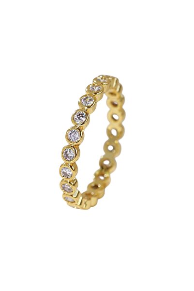 OEM Inel dama cu pietre zirconiu, auriu, cupru, zirconiu cubic, marimea 6