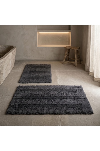 Penelope Set de covorașe de baie Linea - Antracit, 2 piese