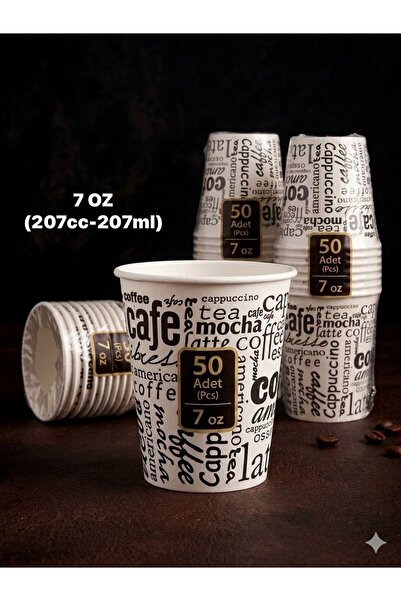 Saka Ambalaj 7 OZ (207cc-207ml.) KARTON BARDAK 50 ADET