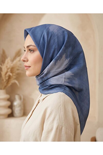Sultan Eşarp Sultan Fresh Cotton Scarf - Daisy Pattern - Sfe025-02
