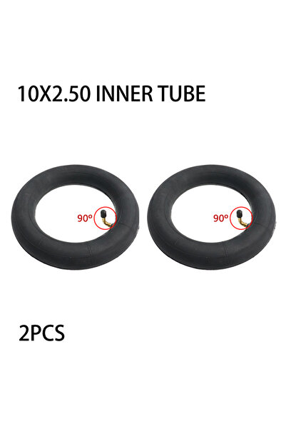 Choice6 10x2.50 90D 2PCS 10 Inch 10x2/2.125 10x2.50 Inner Tube for 10x2 255x8...