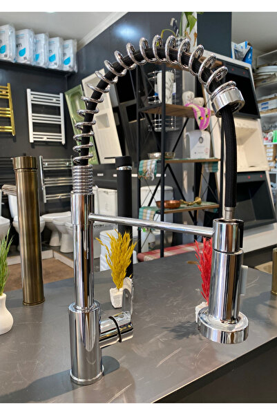 Filia Yapı Chrome Functional Industrial Sink Faucet Kitchen Faucet